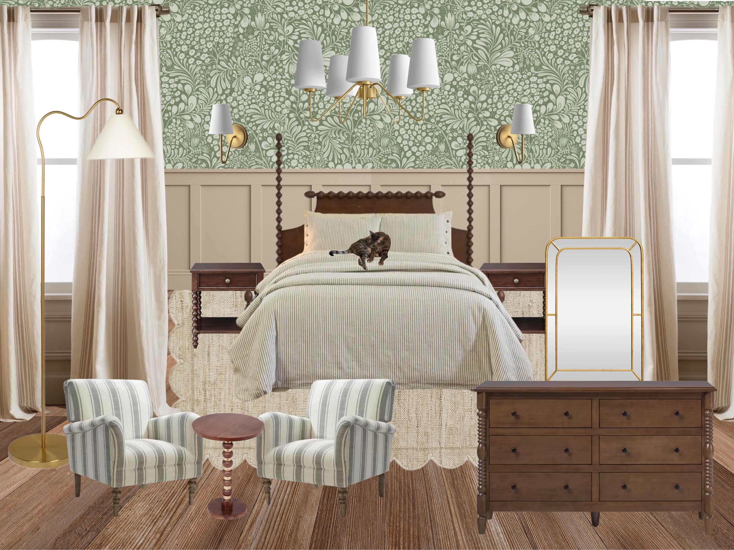 Vintage Cottage Bedroom – detail