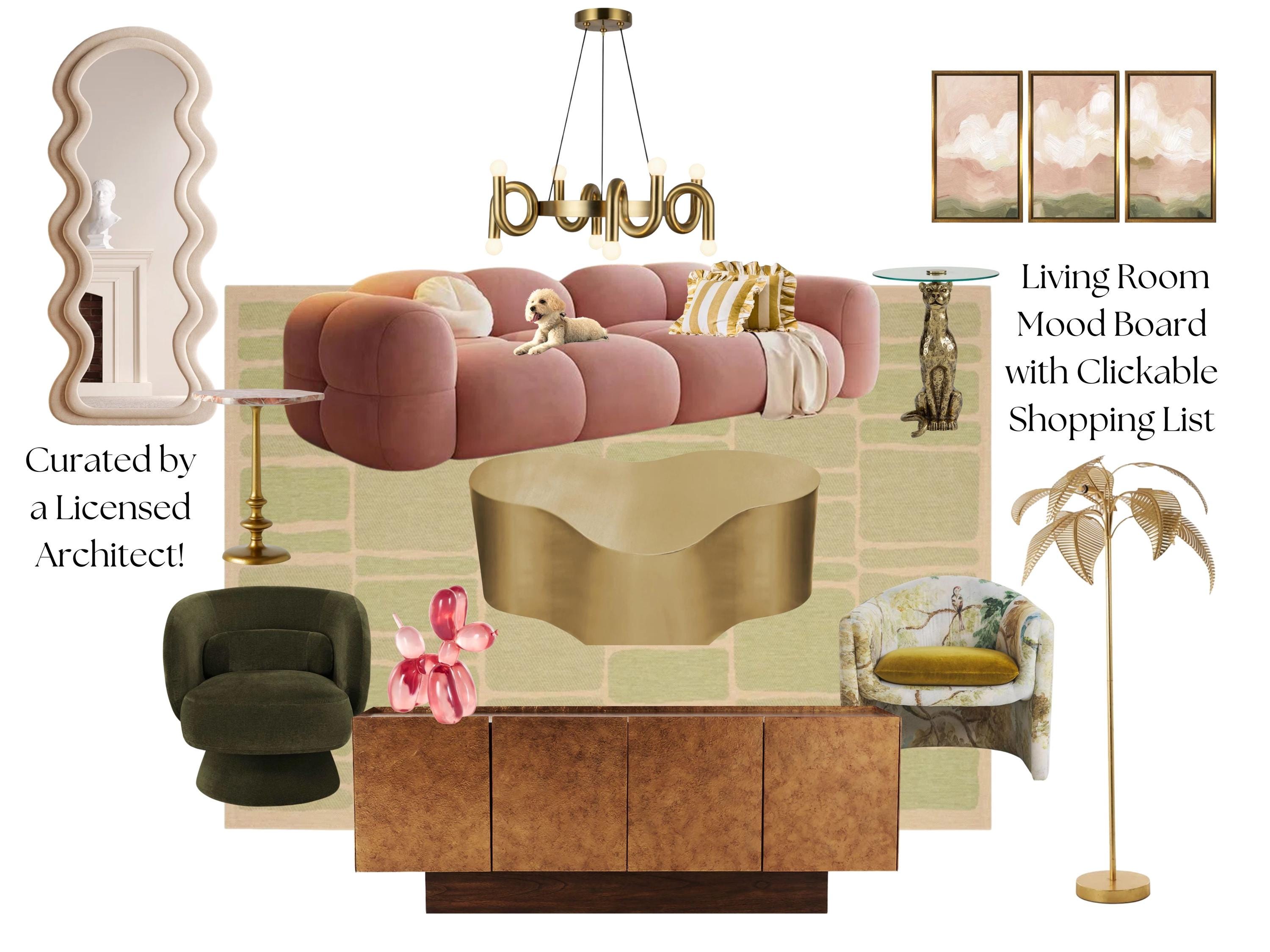 Feminine Maximalist Living Room – detail