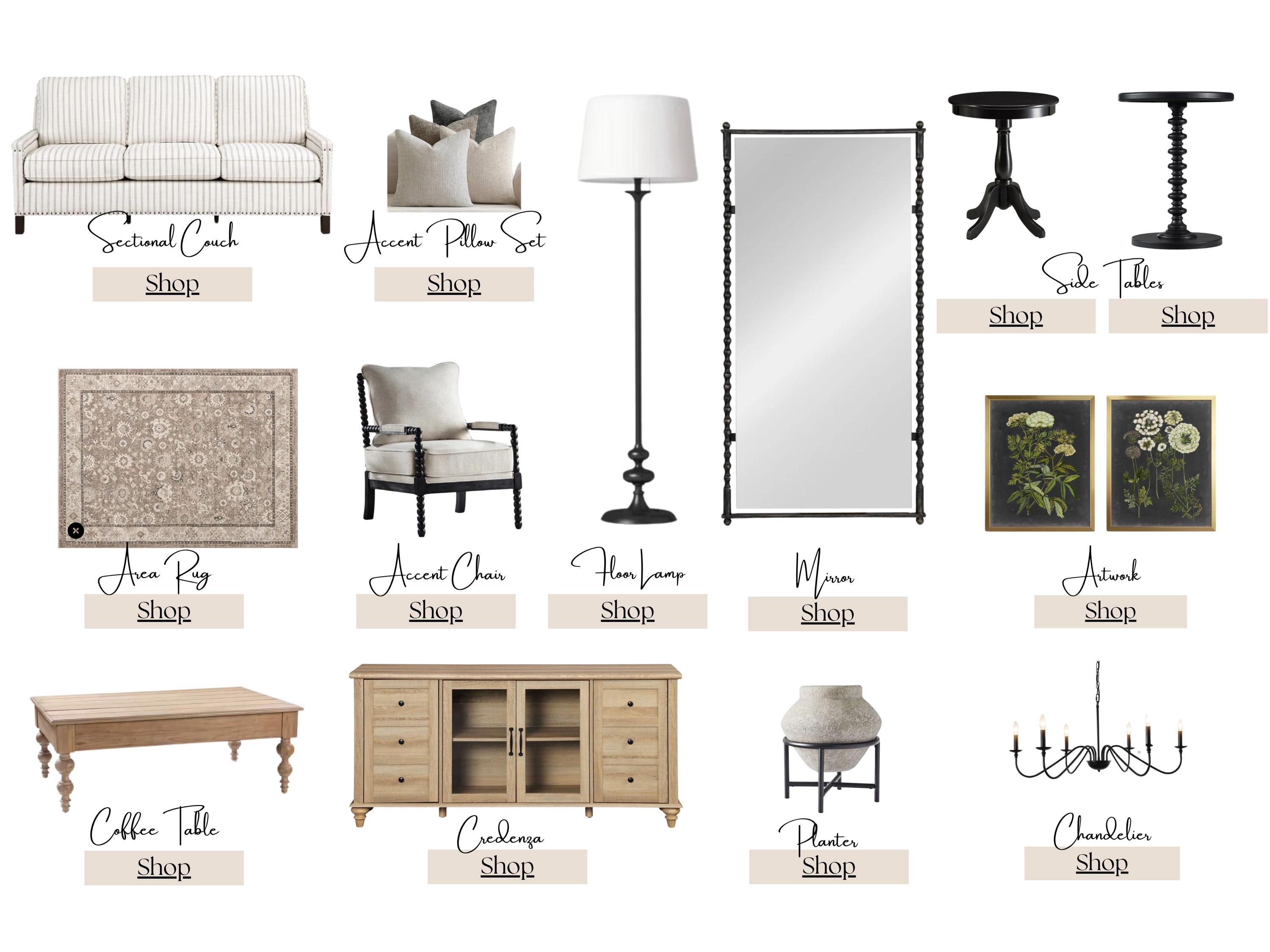 Modern Farmhouse Living Room – detail