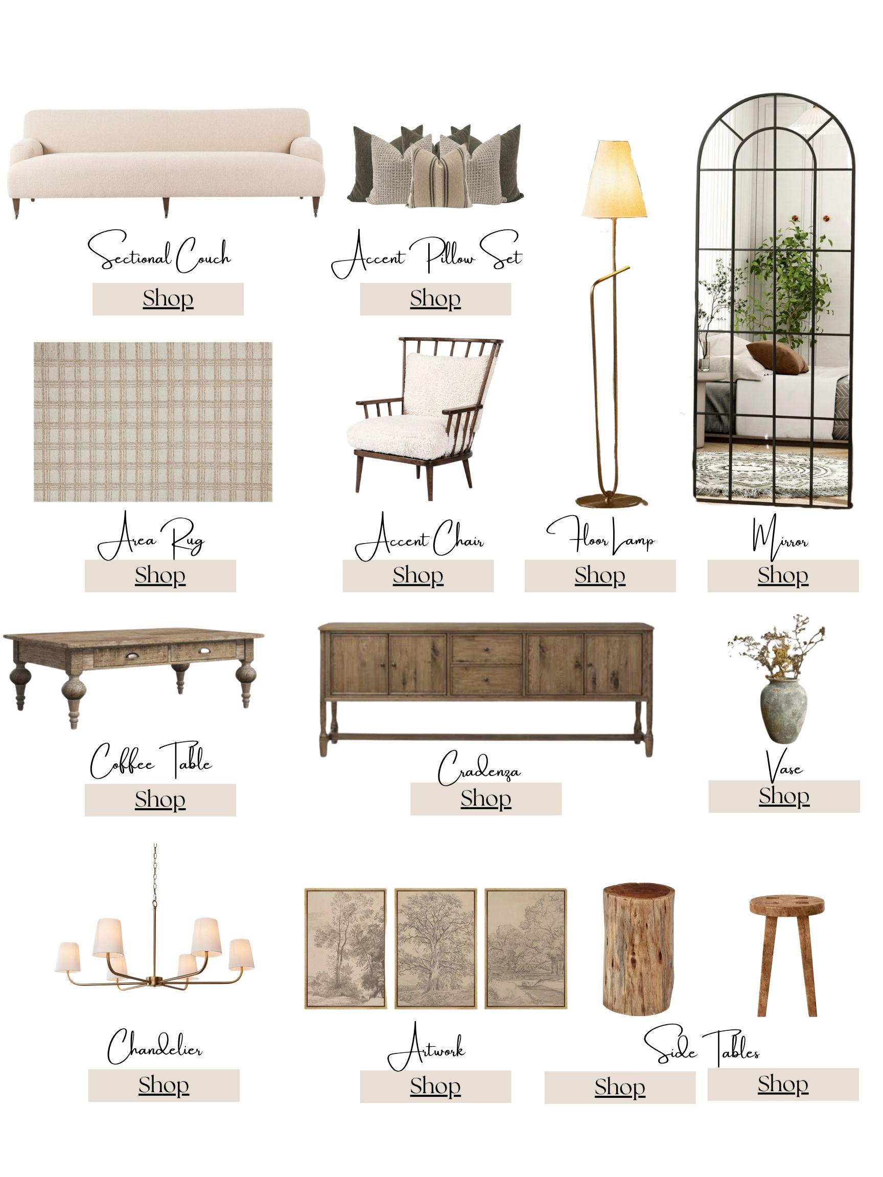 Modern Farmhouse Living Room – detail