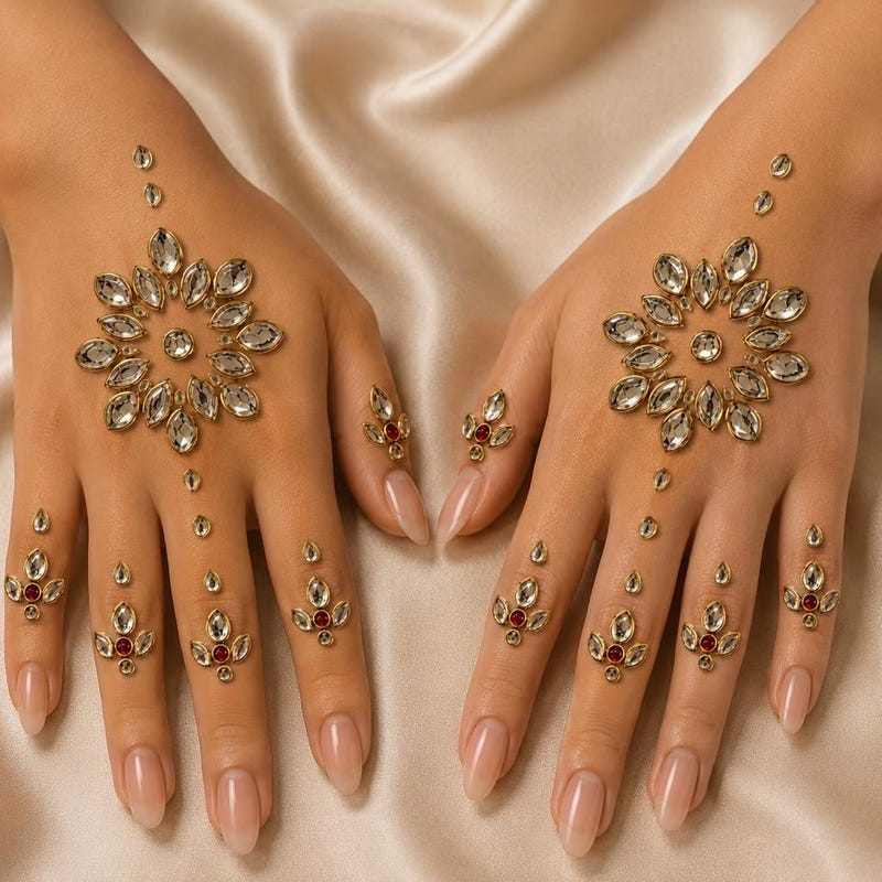 Sticker Kundan Mehndi - Etsy