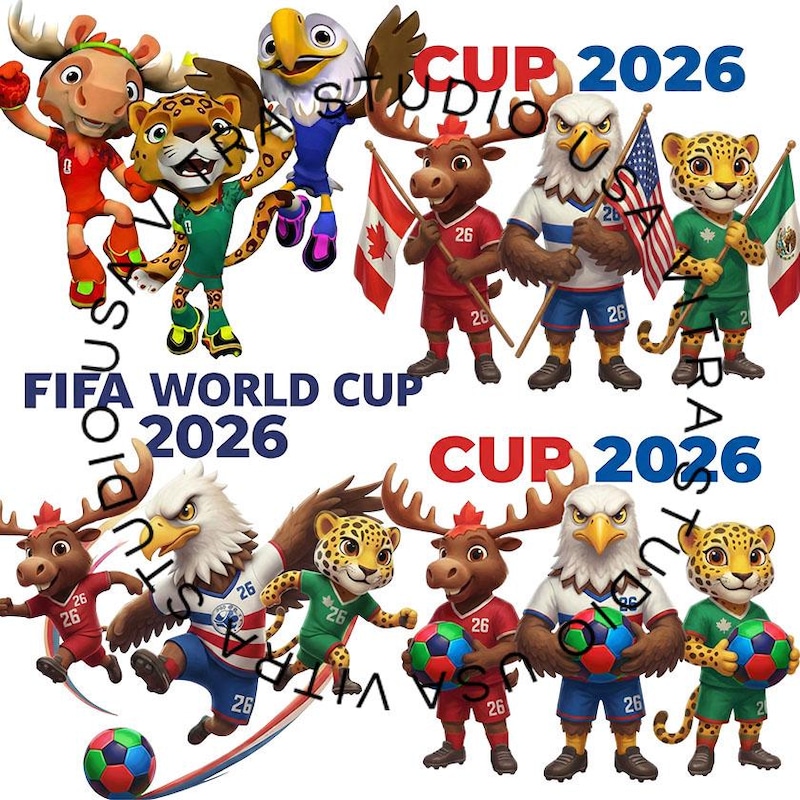 Fifa World Cup 2026 Mascots Etsy de fifa-world-cup-2026-mascots-etsy-de