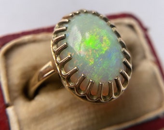 Antique Opal Conversion Ring Set in 14ct Yellow Gold