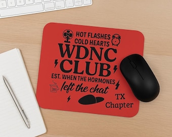We Do Not Care Club-muismat - Rechthoekig, grappig, humorcadeau, bureau, thuisbureau