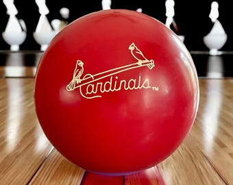Vintage RARE St Louis MLB Cardinals Baseball Bowling Ball Brunswick 11 pounds GCMO703 Missouri