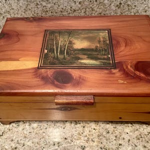 Vintage Cedar Chest: 1940s Jewelry, Document, and Memory Box