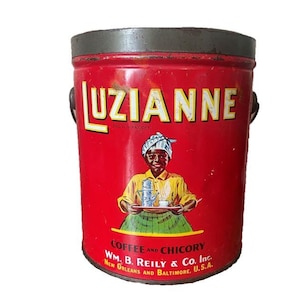 Vintage Luzianne Coffee and Chicory Tin WM.B.Reily Company