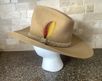 Vintage Stetson 3X Beaver Cowboy Hat - Brown Felt, Size 6-5/8 - Etsy