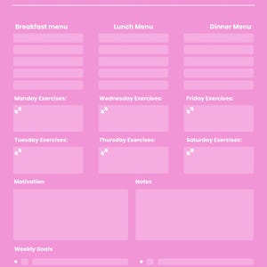 Editable Workout Planner with Auto-Tracking | Canva Template | Fitness Journal | Weekly & Monthly Fitness Tracker | Digital Download