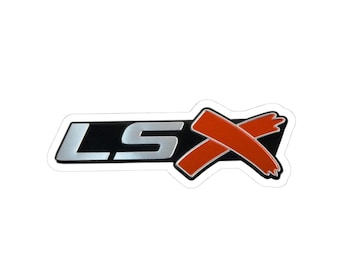 Pegatina de carreras LSX, calcomanía para portátil, accesorios para coche, decoración deportiva, Chevy, LS Swap, 5.3, 6.0, Corvette, Mustang, entusiasta de los engranajes