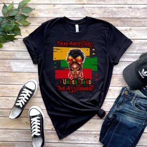 Beste voorouders, png | Black Queen Afro Art | Shirtontwerp Pan-African Pride | Afbeelding 'Ik begrijp de opdracht' | Digitale download