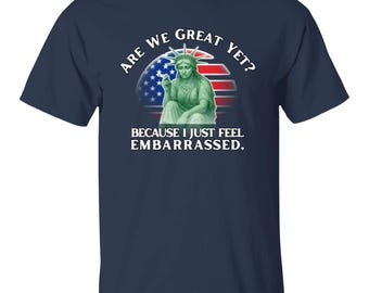 Lustige Statue of Liberty T-Shirt: Politische Satire USA Protest Tee