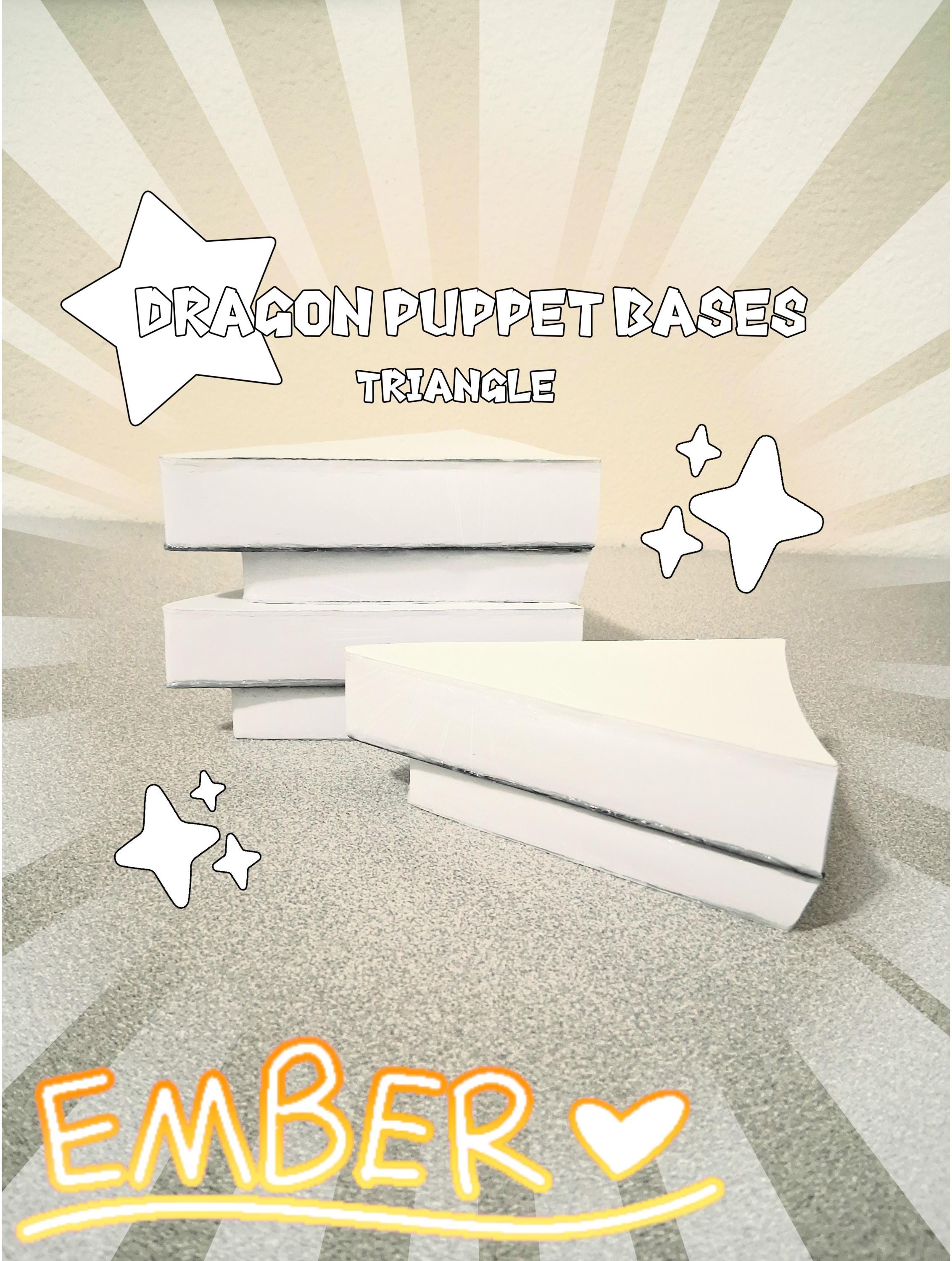 Triangle Paper Puppet Premade Basic Triangle Paper Dragon Puppet Bases by @emberdragon ...