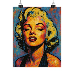 Marilyn Monroe Pop Art Print: Expressionistische Dekoration