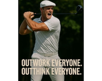Bryson DeChambeau Golf Poster: Motivational Sports Wall Art