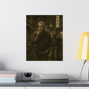 Anthony Bourdain, Láminas de arte urbano vintage, Pósters verticales mate para decoración del hogar, Regalo único para viajeros, Decoración de estilo retro