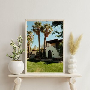 Palm Tree Views Aesthetic House Art | Digital Download JPG | Minimalist Tropical Wall Print for Home Decor