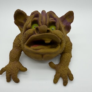 1987 Vintage Mattel Boglins - Shlurp Handdocka - Grön