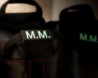 Haix Fire Flash 2.0 Namensschild – personalisierter Feuerwehr Stiefelclip, leuchtend & robust (Paar)