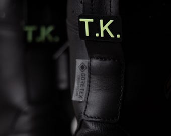 Haix Airpower XR1 Schuhclip Namensschild – personalisierte Stiefelclips Feuerwehr & Rettungsdienst leuchtend