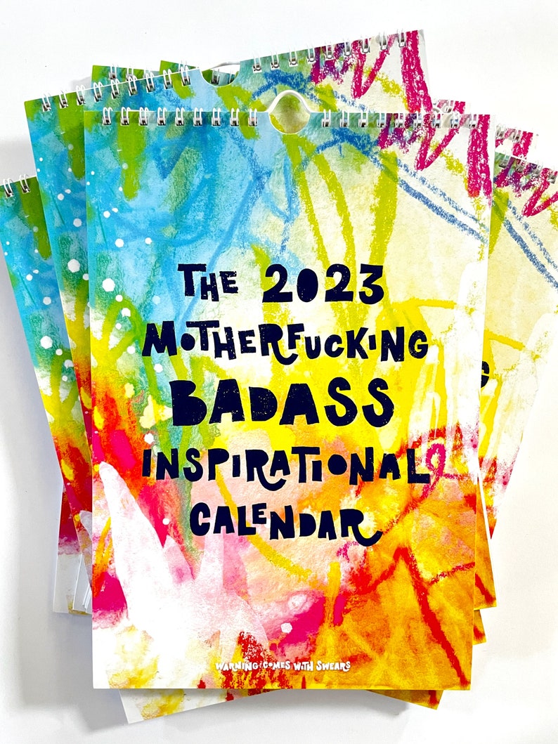 2023 Motherfucking Badass Inspiration Calendar scribbles image 1
