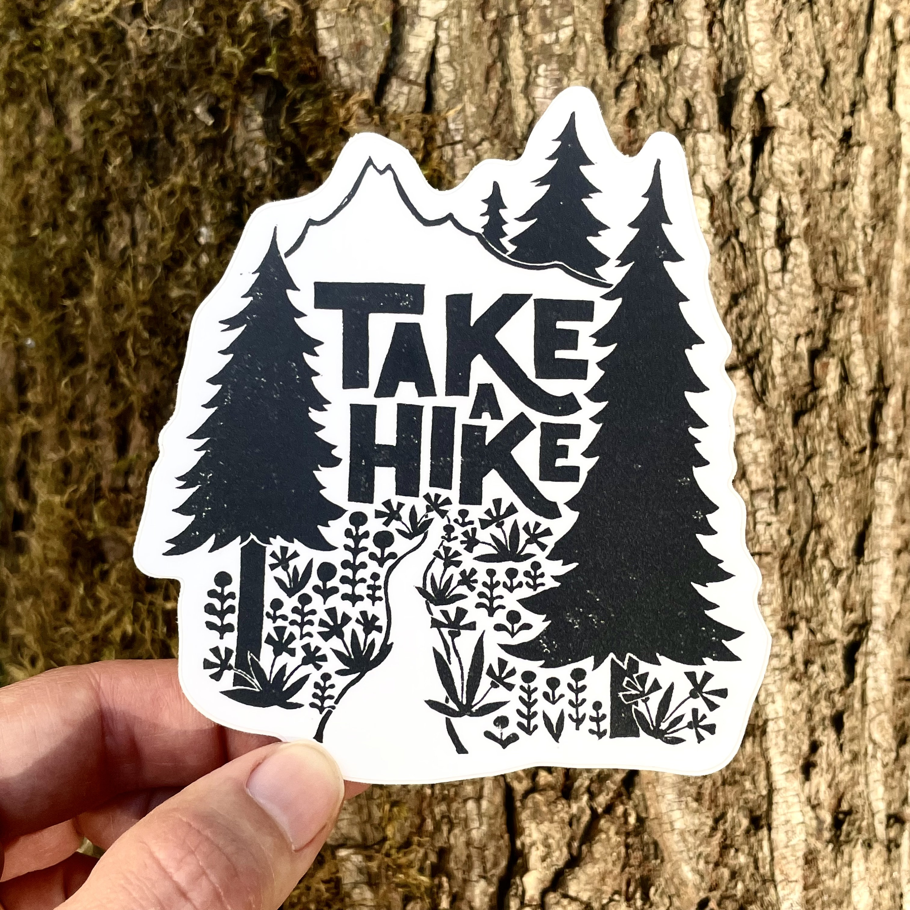 Take a Hike Sticker Outdoorsy Mountain Sticker Wandern Etsy