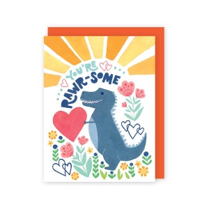 T Rex Card, Kid Verjaardag, Grappige Kaart Dino, Dinosaur Card voor man, Dino verjaardag, Trex bday card Valentine Card voor hem grappige verjaardag