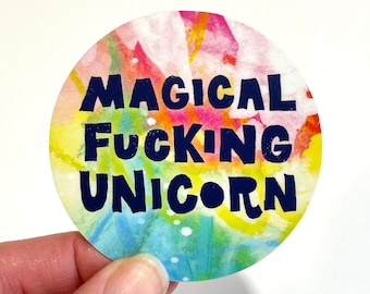 Magical Fucking Unicorn Laminated Sticker