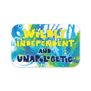 Inspirational Sticker, Rebel Wild Sticker, Colorful Badass Sticker, Independent Wild Child Sticker, Girl Power, Daughter Gift for Teenager,