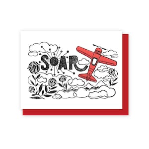 Carte d'envol, Carte d'aviation d'avion, Carte de diplôme de pilote Inspiration de carte de voyage aventure, Carte d'avion Capitan, Cavu, Carte Nouveau bébé, Shower