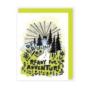 Cartão Pronto para Aventura, Perdido no Amor, Novo Cartão de Aventura, Cartão de Casamento de Acampamento, Cartão de Aniversário do Marido, para Cartão de Amor de Aventura de Casal