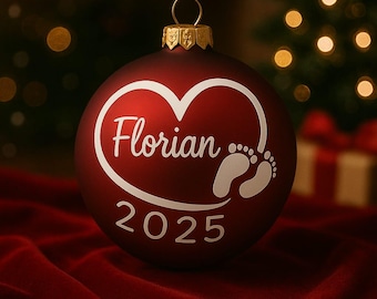 Produktbild von Weihnachtskugeln Mit Namen: 3er/4er Sets Für Die Ganze Familie