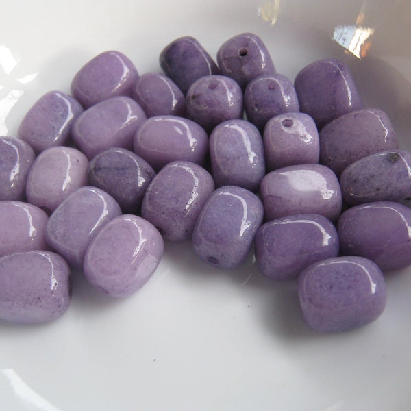 13mm Violet Opaque Quartz