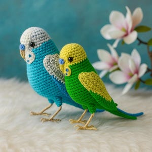 Budgie Crochet Pattern PDF: Amigurumi Parakeet Toy Tutorial (Digital Download