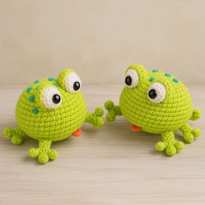 Little Frog Pattern PDF | Cute Frog Cross Stitch, Crochet, Embroidery Design | Digital Download | Amigurumi, Sewing Pattern