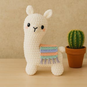 Layla the Llama Crochet Pattern PDF | Amigurumi Llama Tutorial | Cute Handmade Plush Toy | Easy DIY Gift | Instant Digital Download