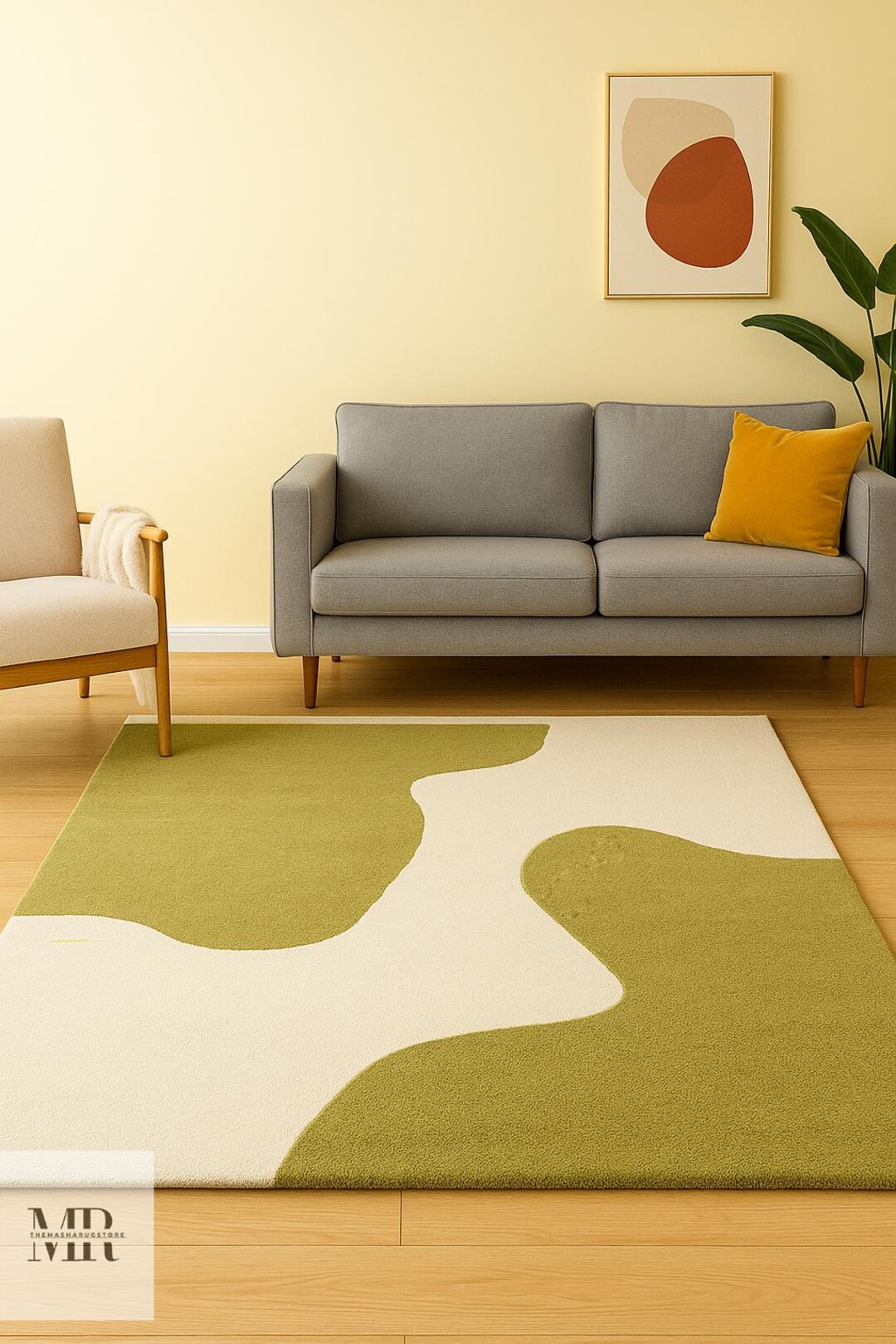 Thumbnail for Berlin Waves Design Minimalist Rug Review