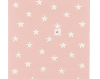 Pink Star Pattern Area Rug, Nursery Playroom Carpet, Soft Kids Room Decor, Modern Pastel Starry Rug for Baby Girl Bedroom, Floor Mat
