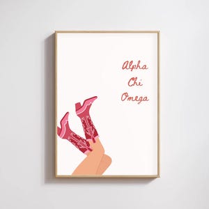 Personalized Sorority Poster Digital Download • Custom Name & Chapter Print • Big Little Gift • Bid Day Sorority Decor • Instant Download Wa