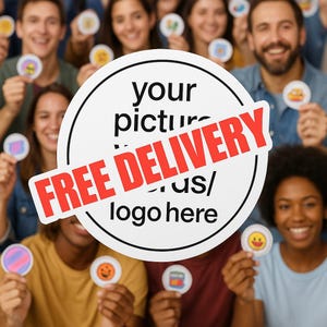 Round Custom Stickers | Personalised Logo Stickers | Small Business Stickers | Custom Labels | Postage Stickers | Your Design
