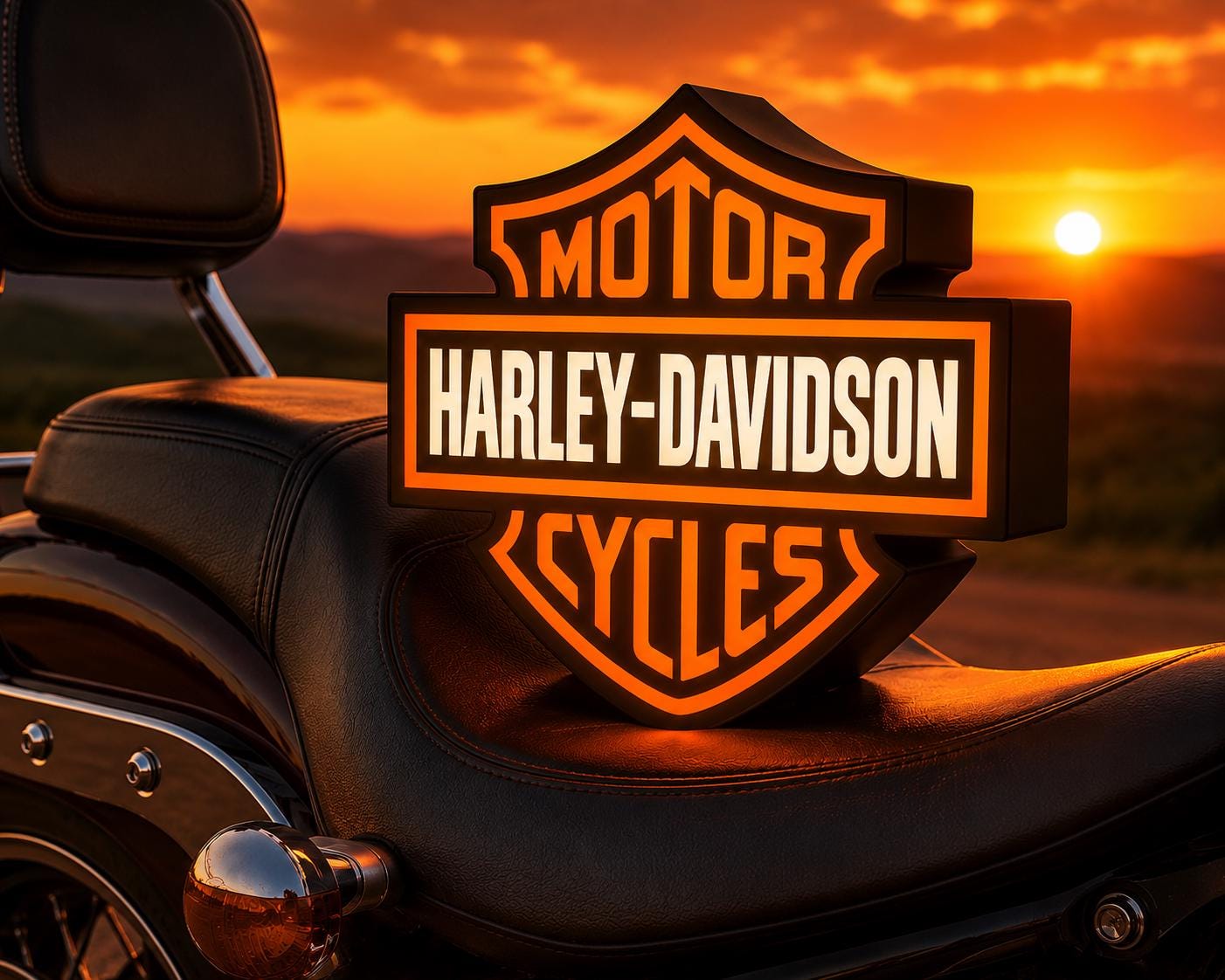 Harley davidson neon - Etsy 日本