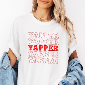 Yapper Comfort Colors Unisex Garment-Dyed T-shirt, Sarcastic Mom shirt, Funny Womens Shirt, Comical Graphic Top, Gifs for her, Born to Yap