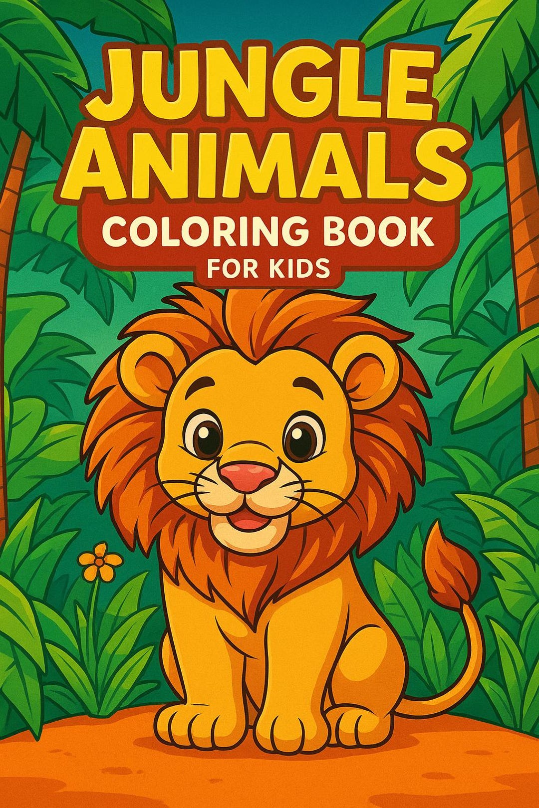 Jungle Animals |10 Coloring Pages for Kids | Printable PDF | Instant ...