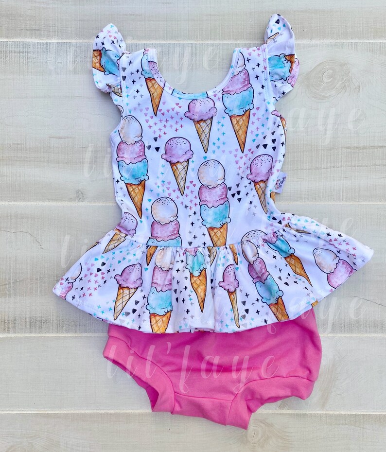 Ice Cream Peplum Top Baby Peplum Shirt Toddler Peplum Shirt Etsy