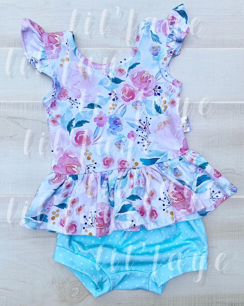 Floral Peplum Top Baby Peplum Shirt Toddler Peplum Shirt Etsy