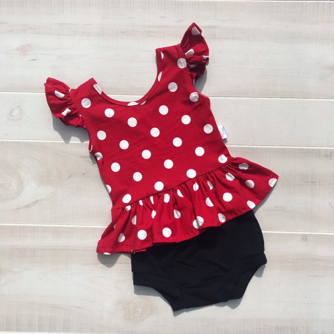 Red Polka Dot Peplum Top Baby Peplum Shirt Toddler Peplum | Etsy