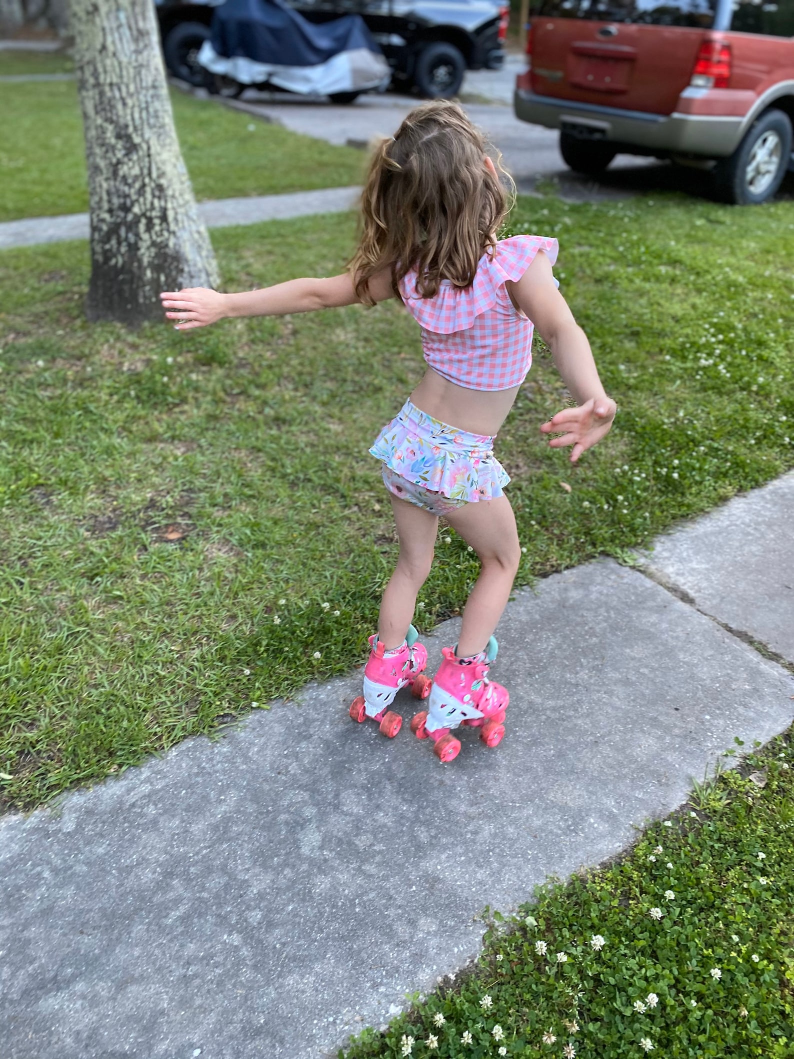 Baby Swimsuit Girls Highwaist Bikini Baby Bikini Floral Etsy