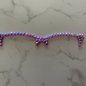 Purple AB rhinestone on Kirby Topper