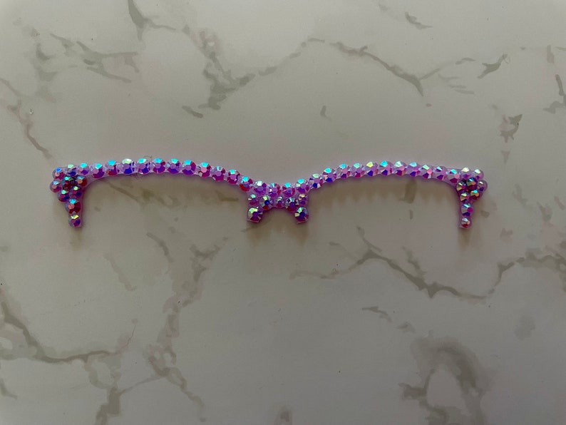 Purple AB rhinestone on Kirby Topper
