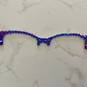 Purple Velvet rhinestone on an Ella topper